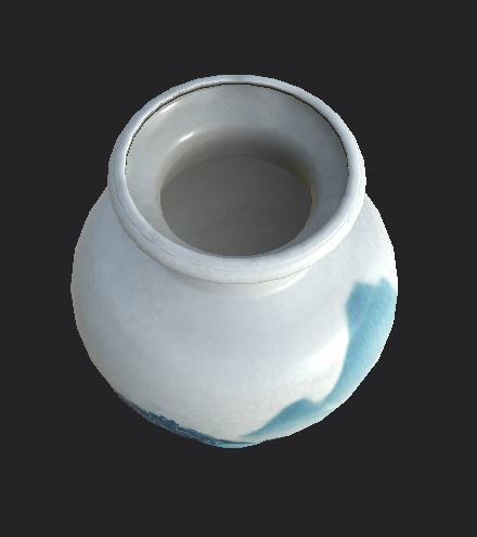 Vase pottery jar chinese japanese Unity ready Low-poly 3D Low-poly 3D model_9