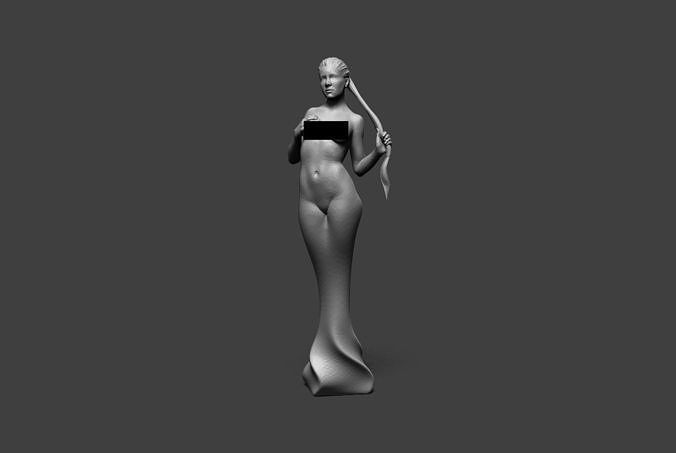 Low Poly Woman 11 3D print model