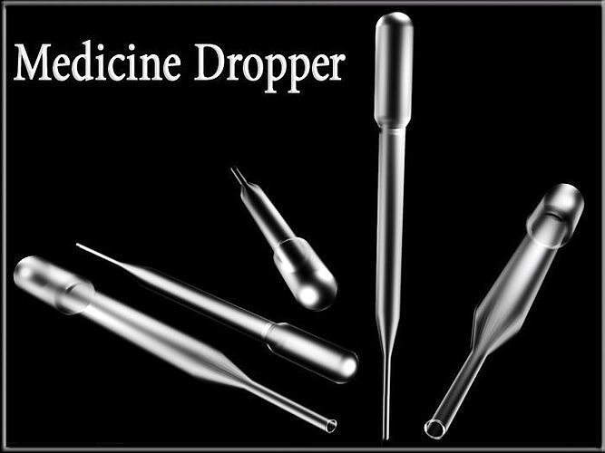 Pipette Dropper Low-poly 3D model