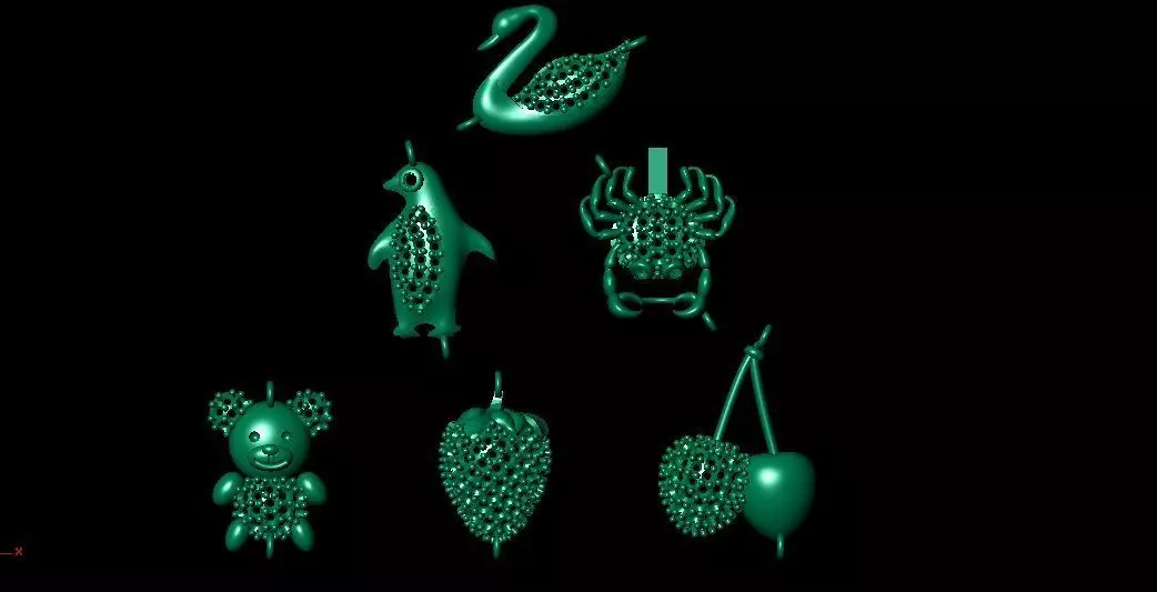 GHOST NECKLACES 3D print model