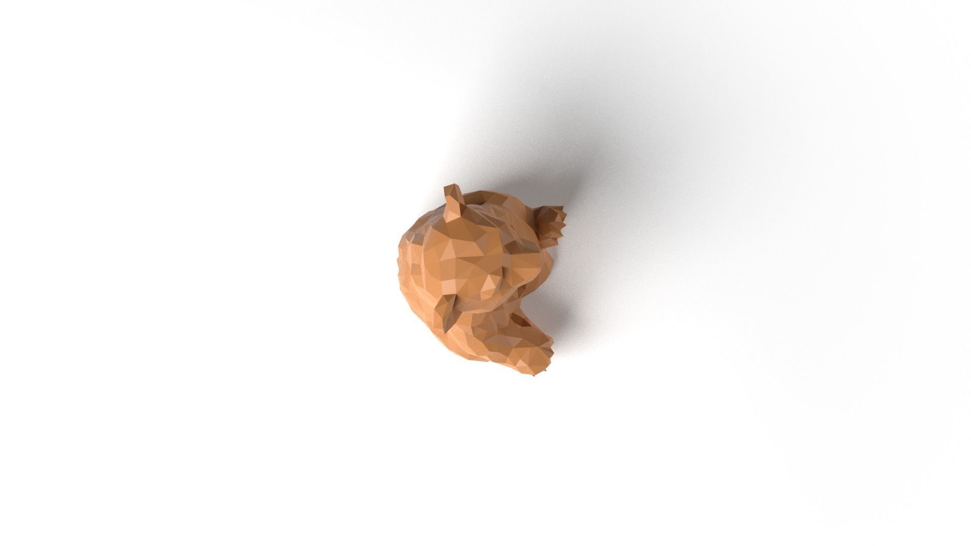 CandyBear Low Poligonal Low-poly 3D model_7