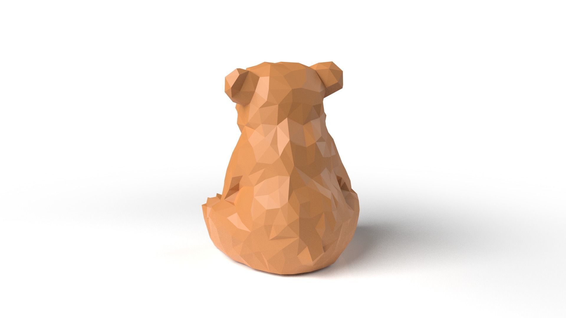 CandyBear Low Poligonal Low-poly 3D model_3