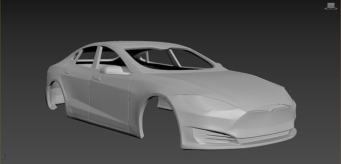 Tesla Model S Body for print 3D print model 6