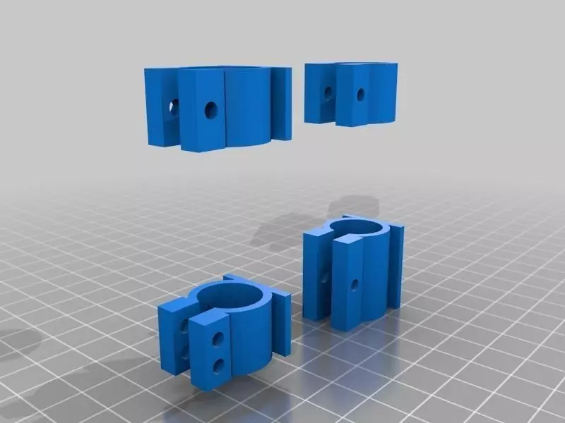 Parametric Clamp Free 3D print model_0