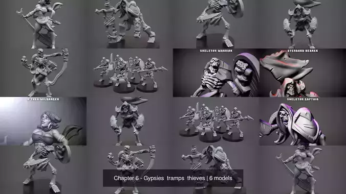 Chapter 6 - Gypsies  tramps  thieves 3D Model Collection