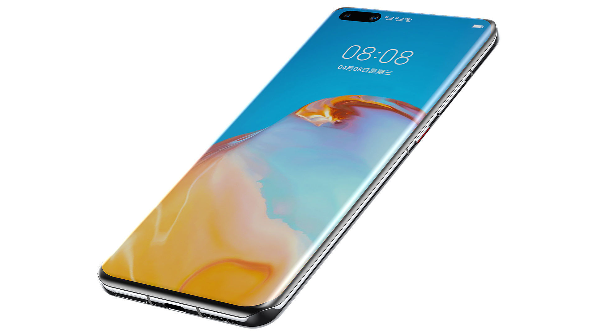 HUAWEI P40 Pro mobile phone 3D model rhino model 3D model_3