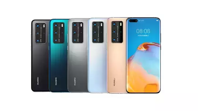 HUAWEI P40 Pro mobile phone 3D model rhino model