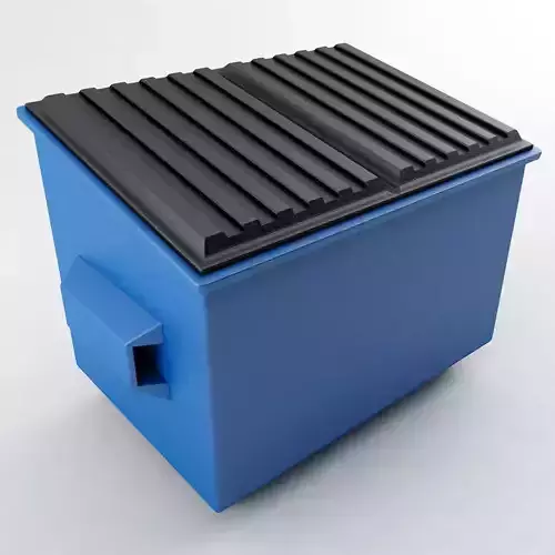 Dumpster trash can on wheels