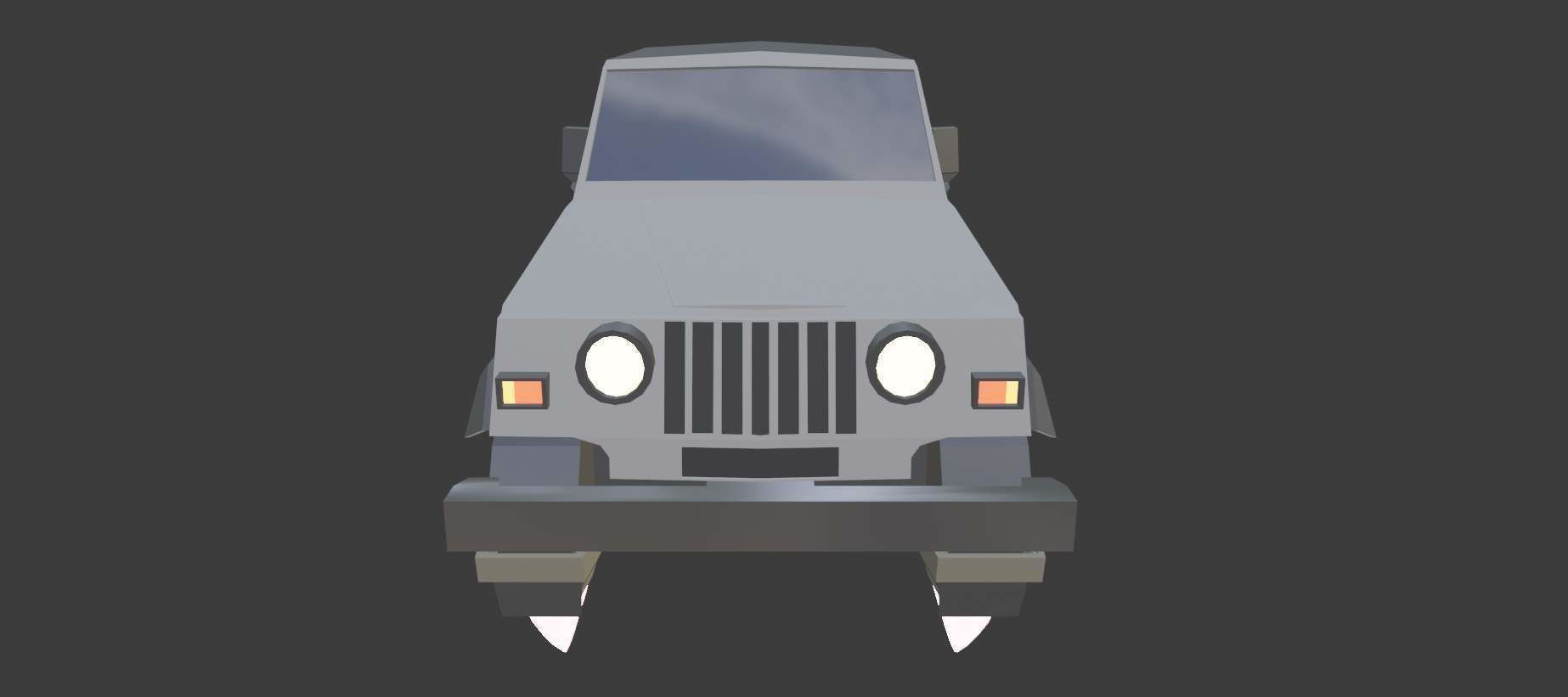 Low Poly Jeep Vehicles 3D model_7