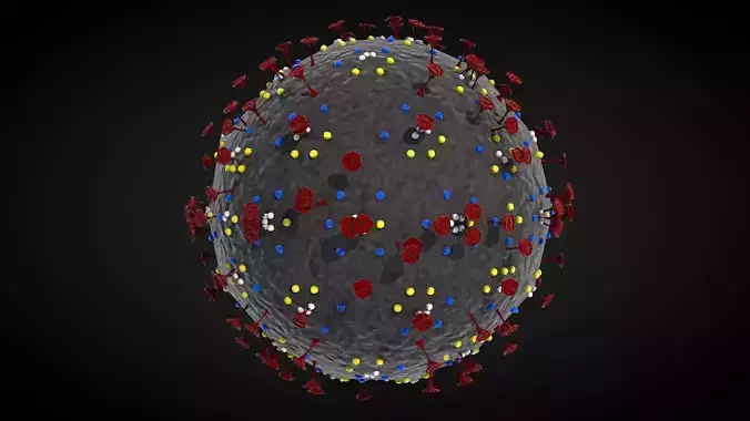 Corona Virus 3D model