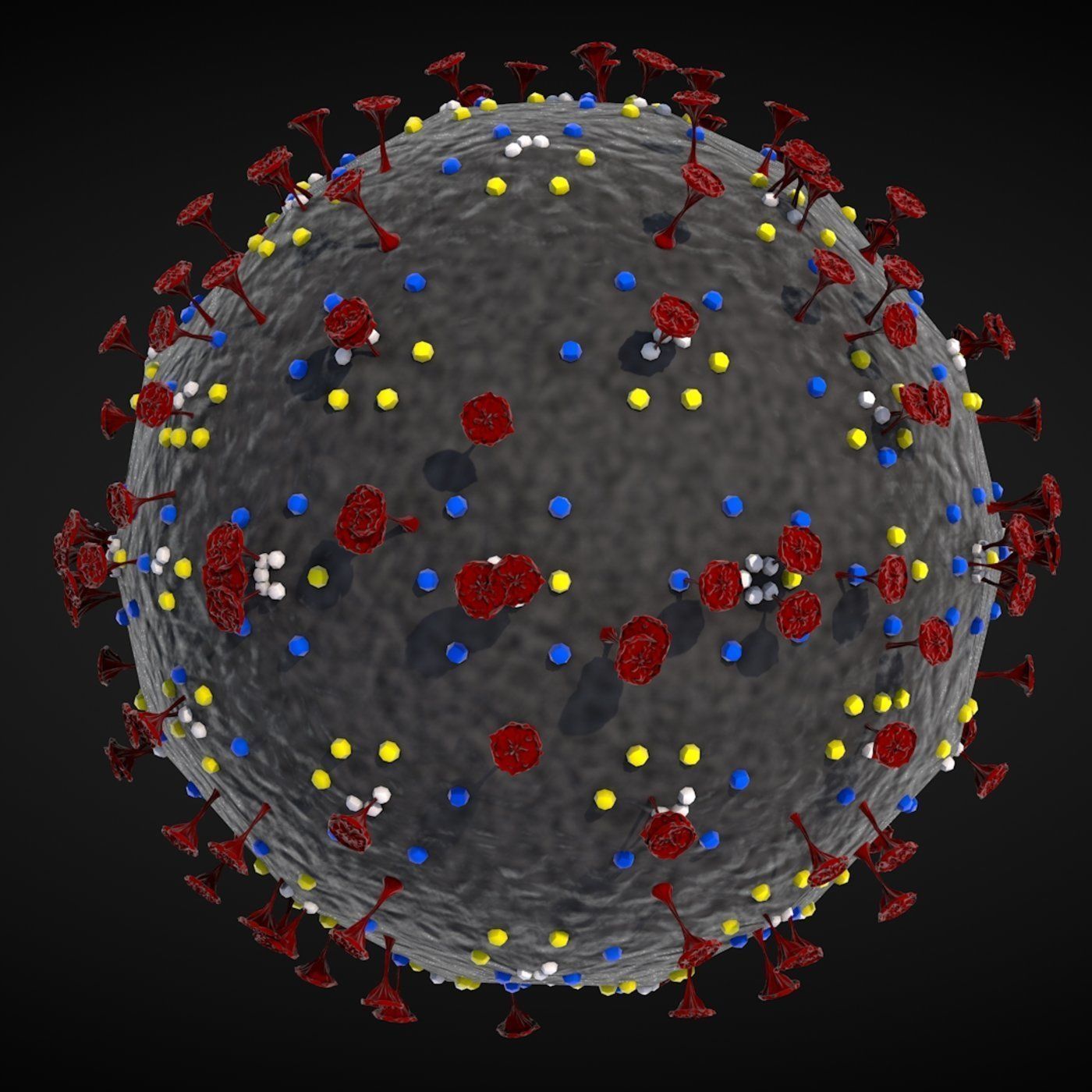 Corona Virus 3D model_2