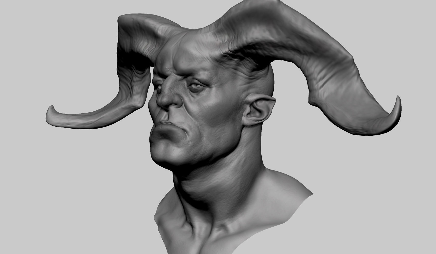 Creature Head Studies 3D model_2