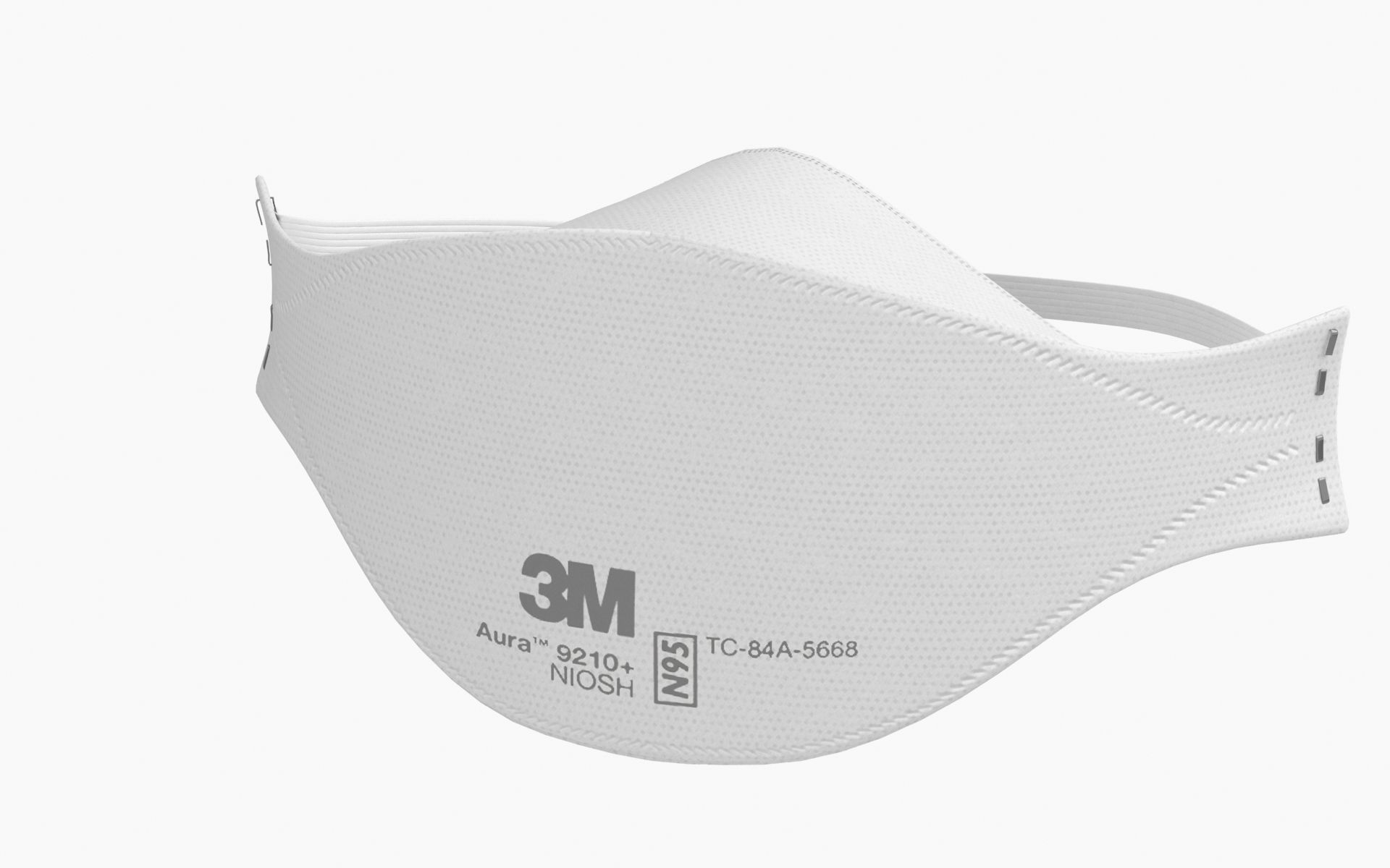 Mask Particulate Respirator 9210 Low-poly 3D model_8