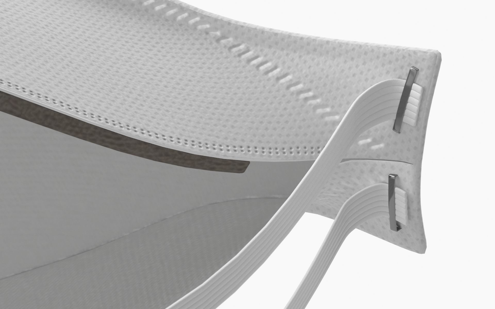 Mask Particulate Respirator 9210 Low-poly 3D model_14