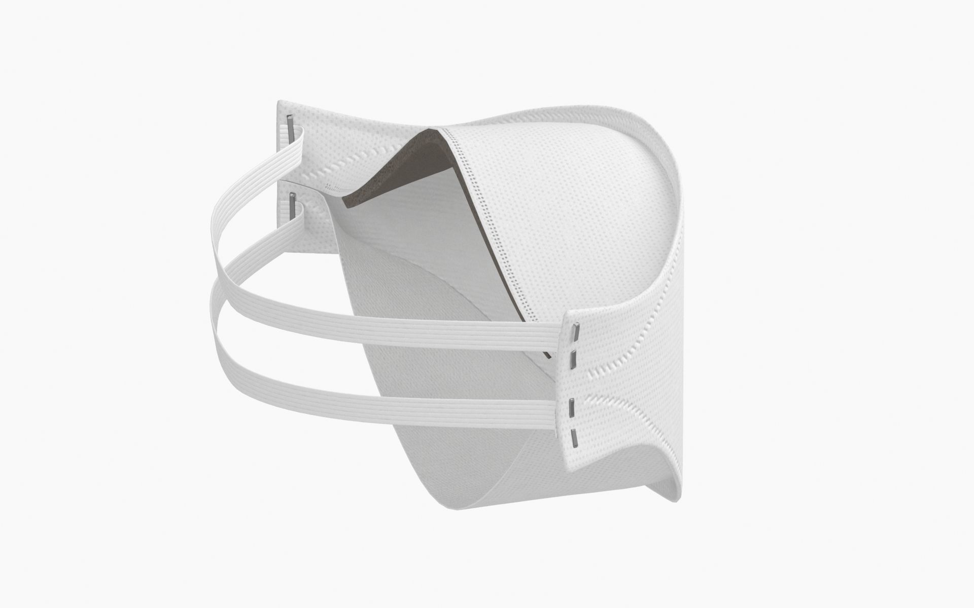 Mask Particulate Respirator 9210 Low-poly 3D model_3