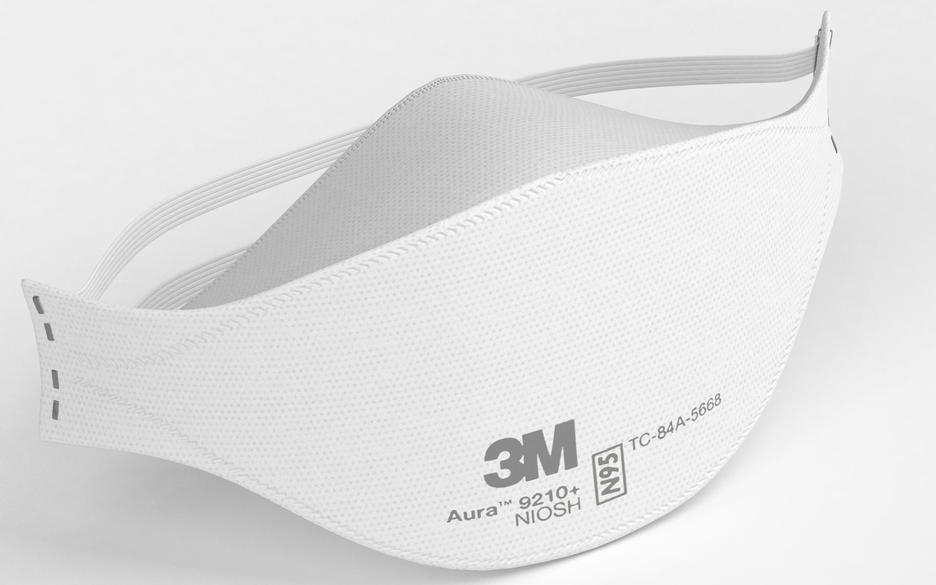 Mask Particulate Respirator 9210 Low-poly 3D model_16