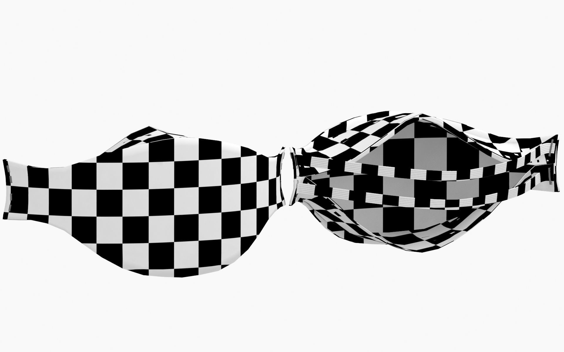 Mask Particulate Respirator 9210 Low-poly 3D model_18