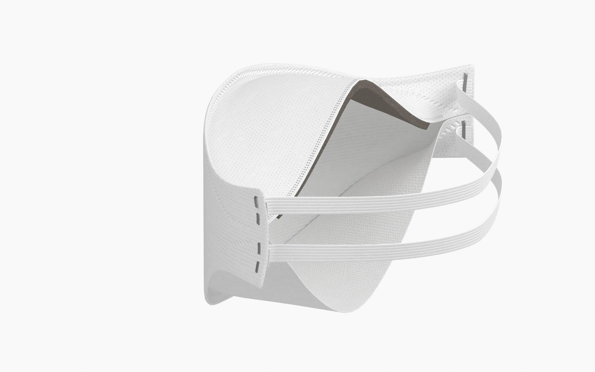 Mask Particulate Respirator 9210 Low-poly 3D model_6