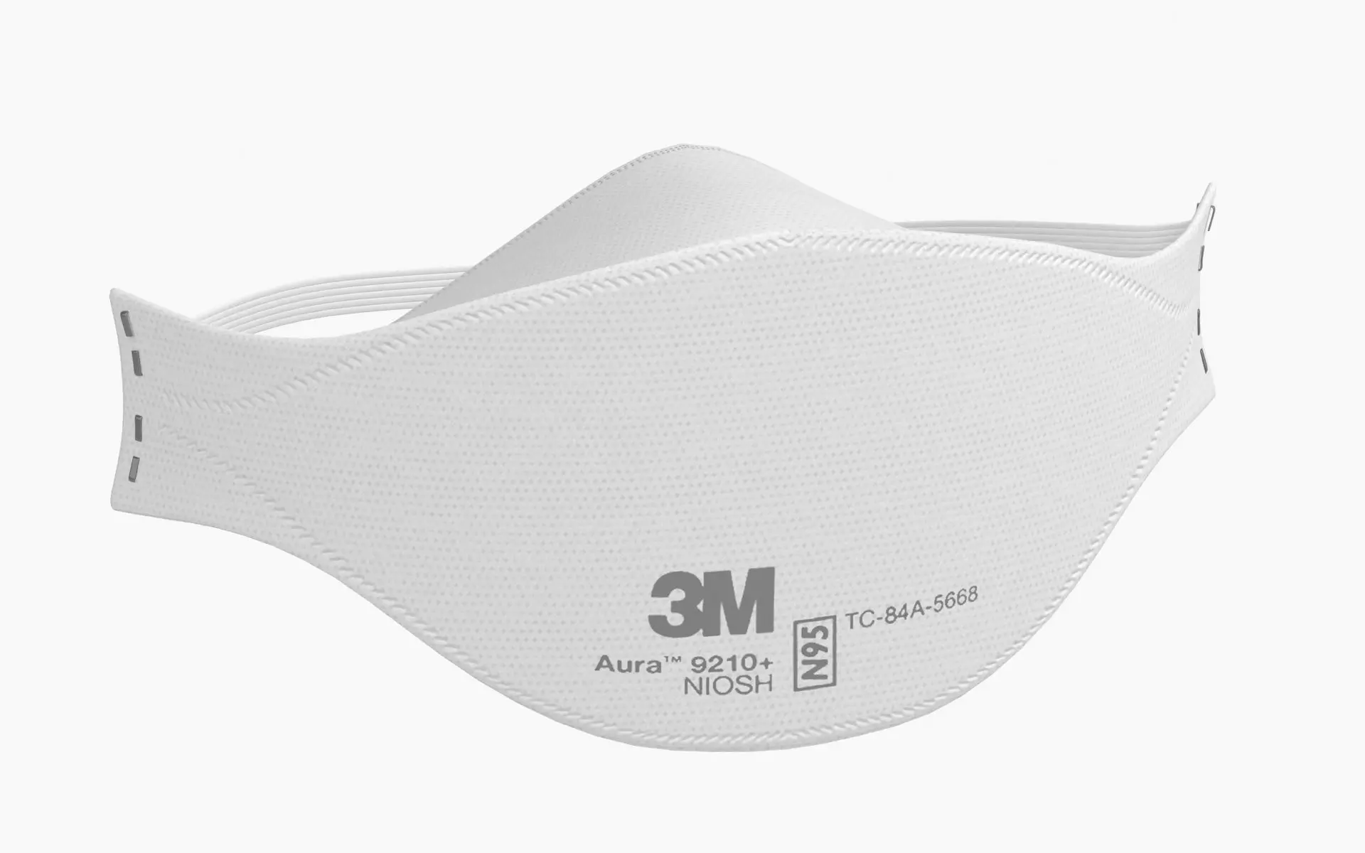 Mask Particulate Respirator 9210 Low-poly 3D model_0