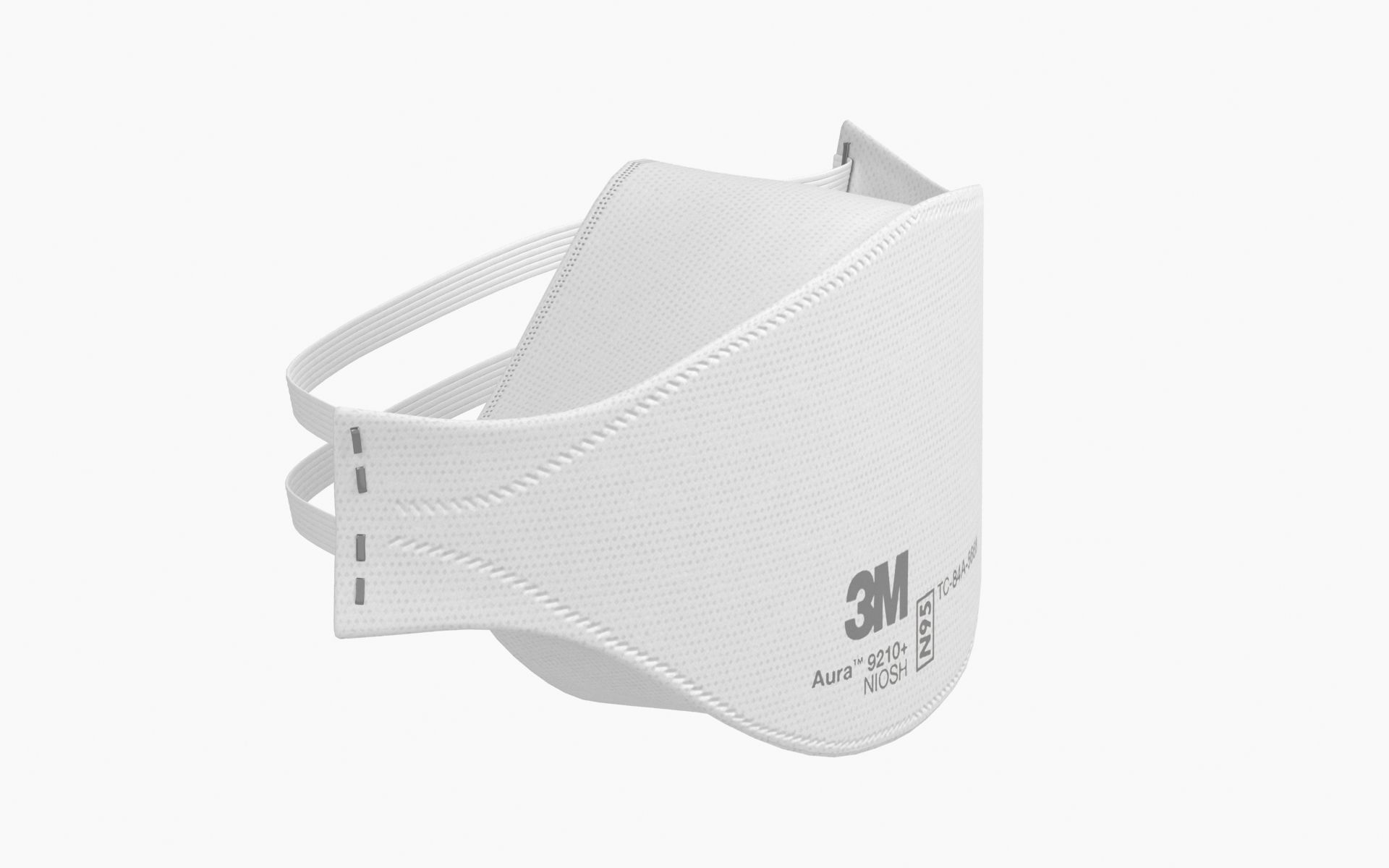 Mask Particulate Respirator 9210 Low-poly 3D model_2