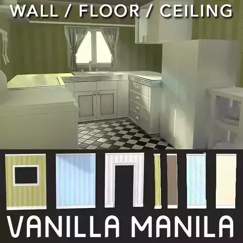 Retro Kitchen - Modular Wall - Floor - Ceiling