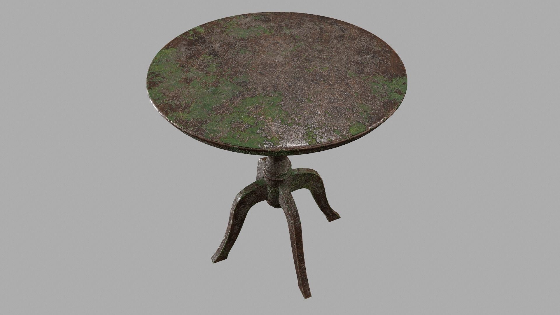 Table with cloth Low-poly 3D model_10