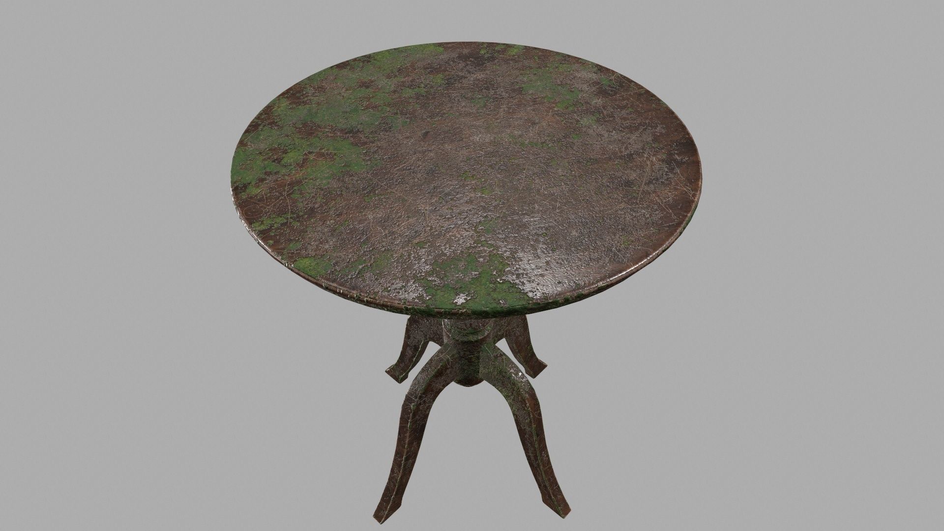 Table with cloth Low-poly 3D model_12