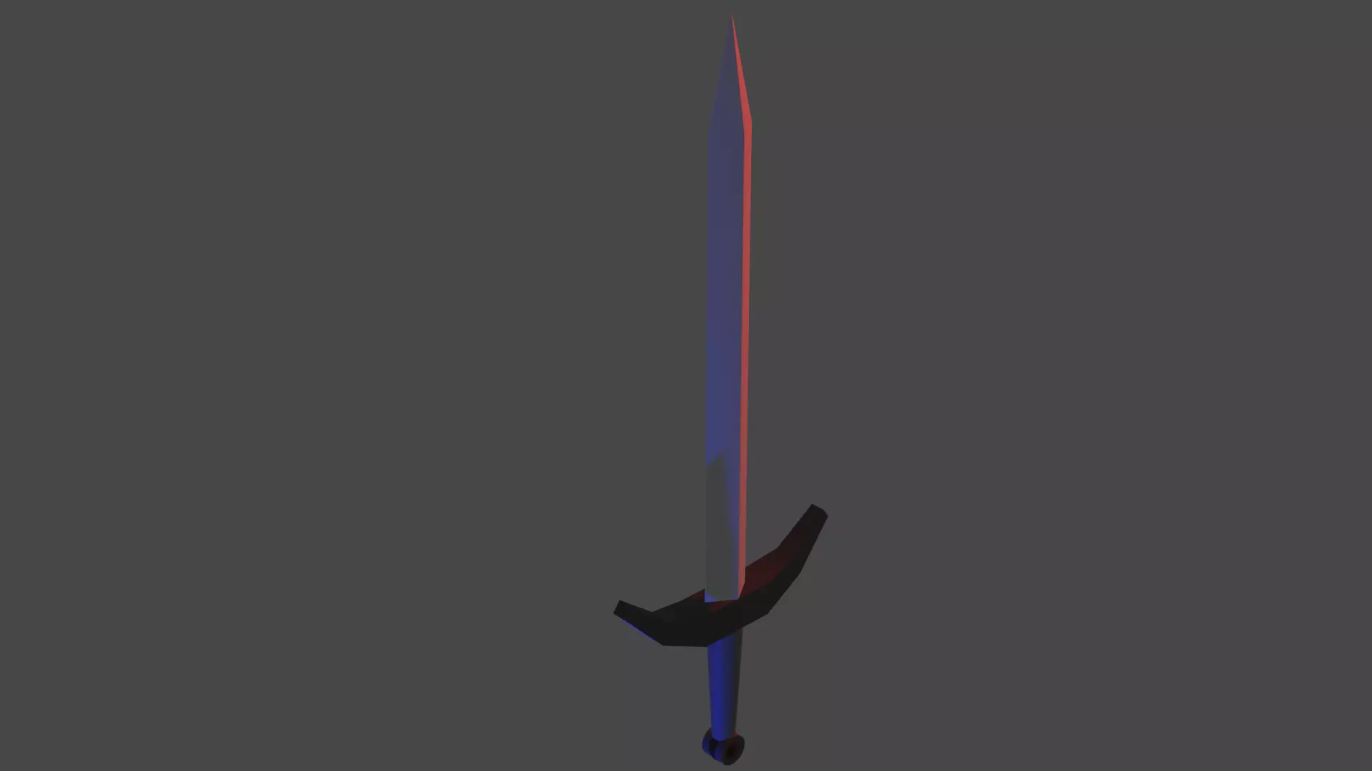 Low Poly Sword Free low-poly 3D model_0