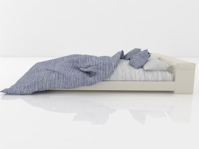 A Stylish Bed 3D model_4