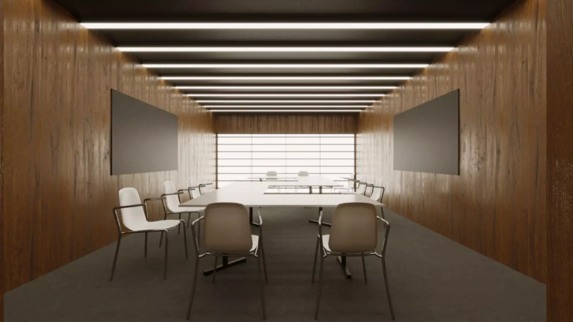 VR Conference Room Corona Max Scene and Baked Low-poly 3D model_0