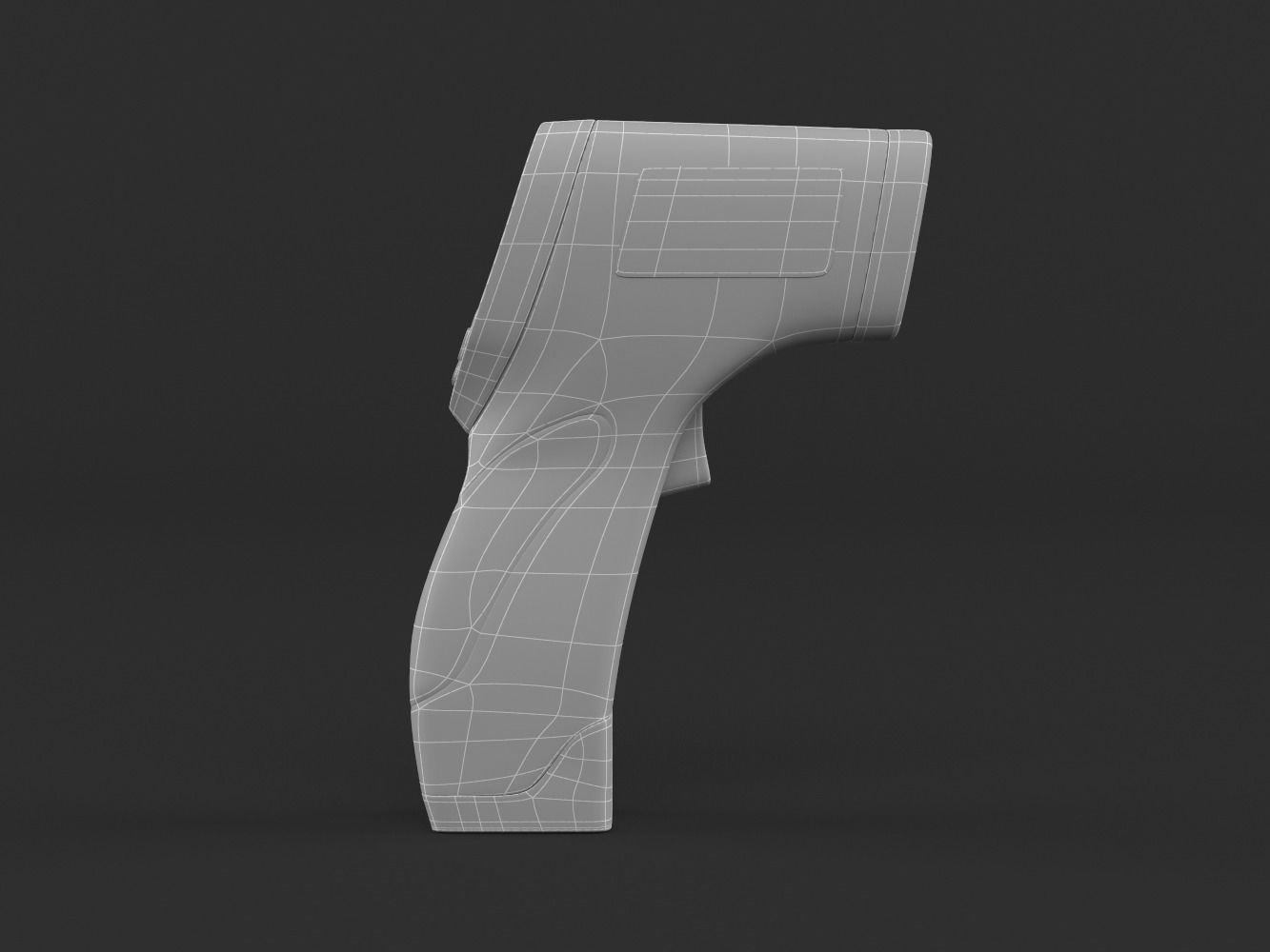 Digital Infrared Forehead Thermometer 3D model_8