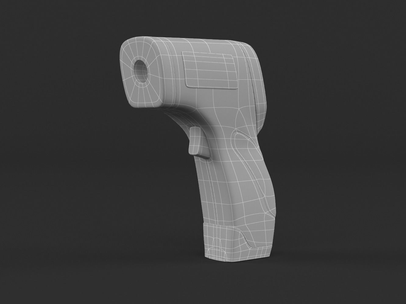 Digital Infrared Forehead Thermometer 3D model_11