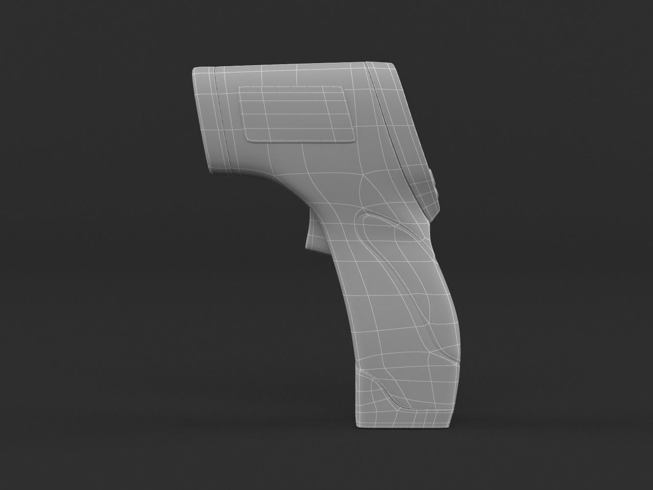 Digital Infrared Forehead Thermometer 3D model_12