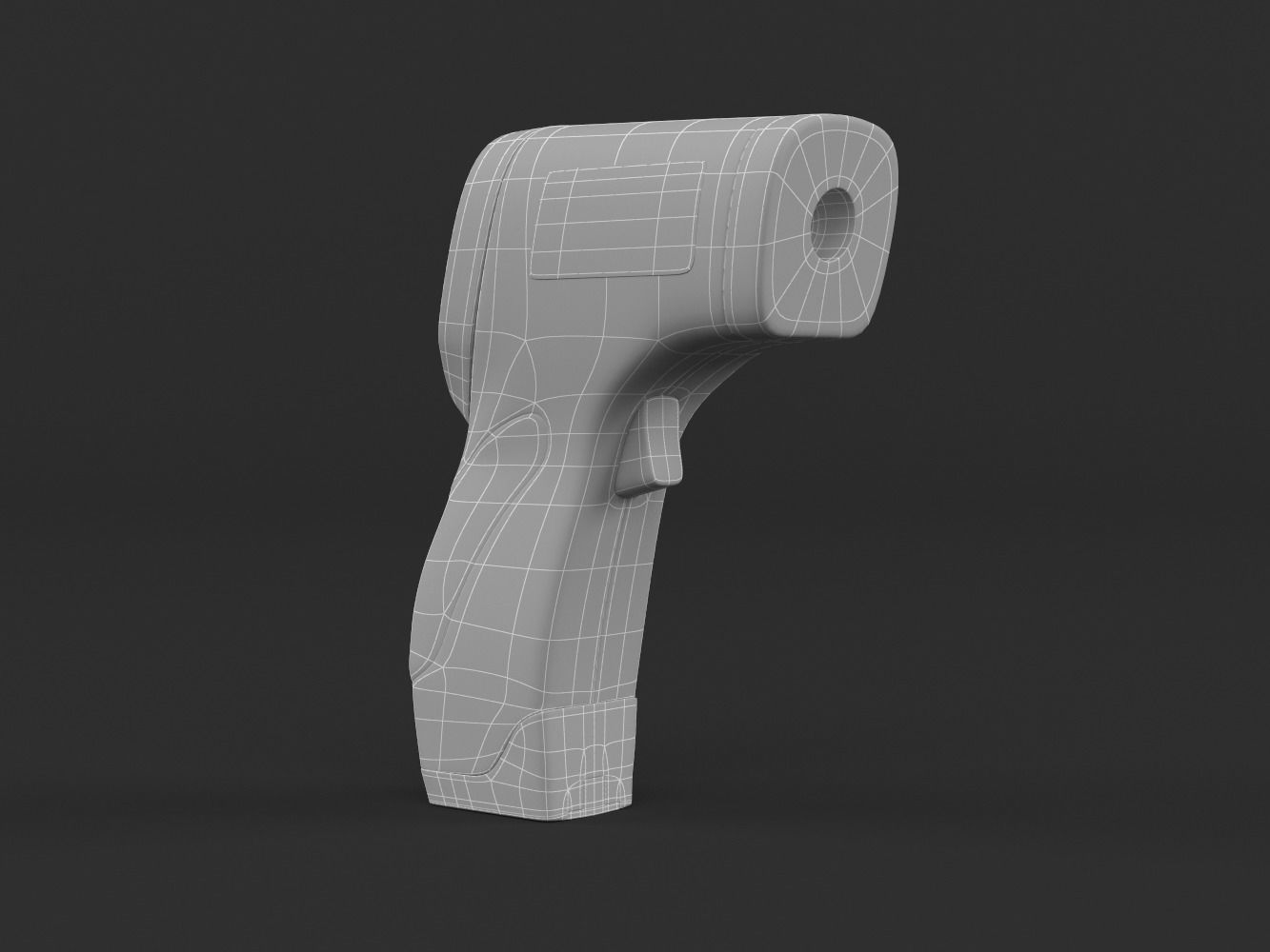 Digital Infrared Forehead Thermometer 3D model_9