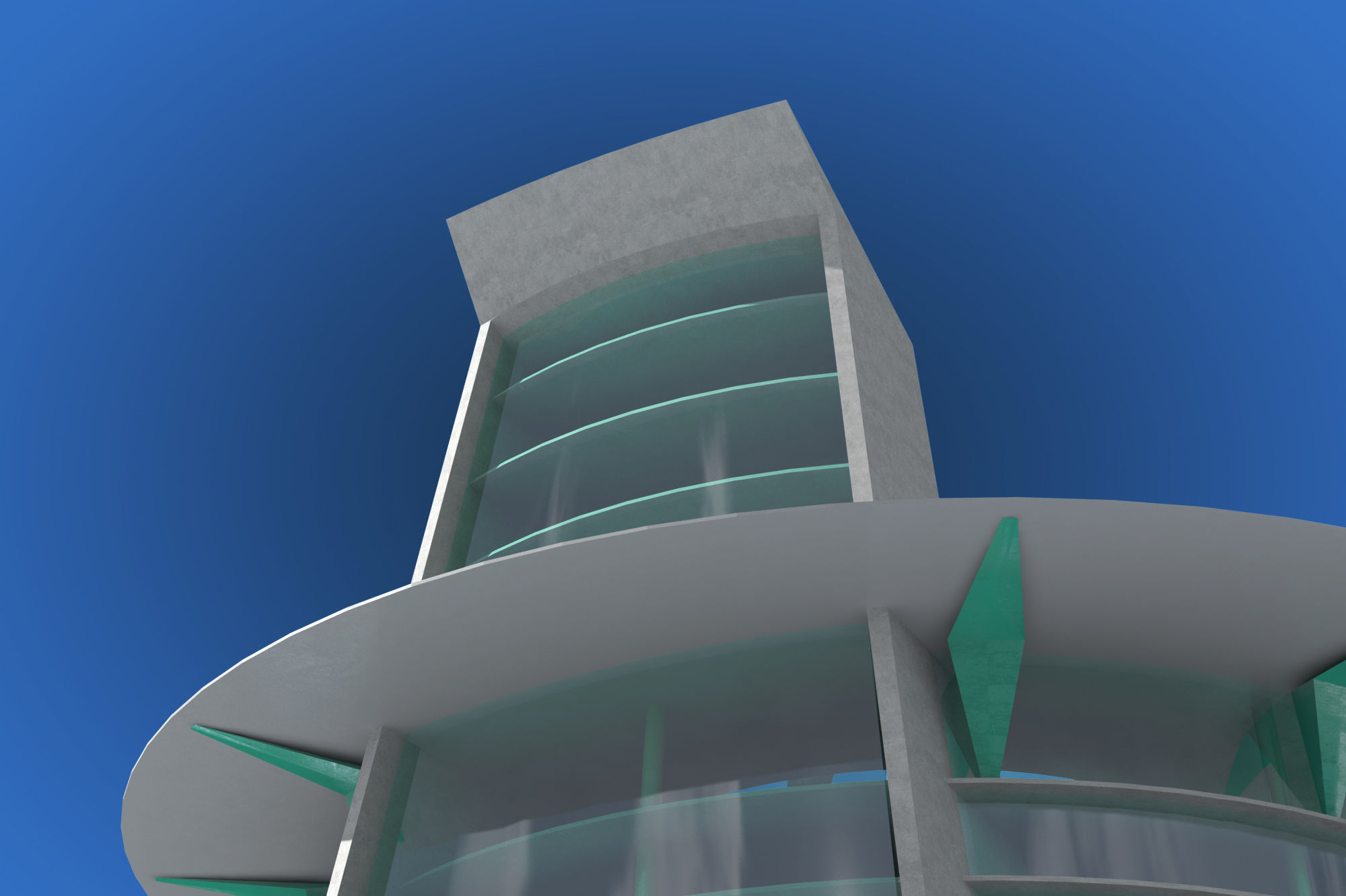 Futuristic Architecture Skyscraper 03 3D model_8