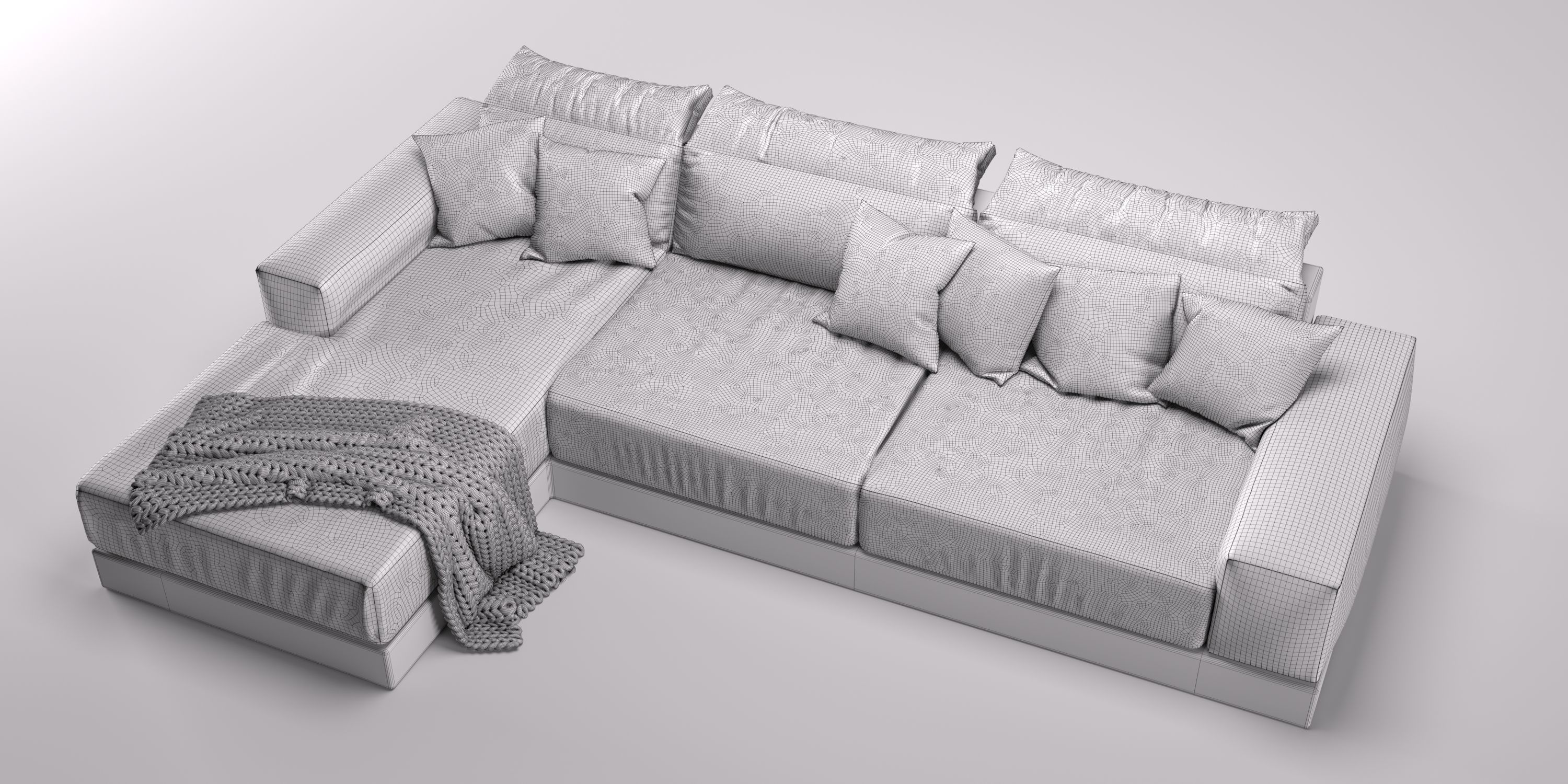 Ruby Hawaiian Sofa 3D model_5