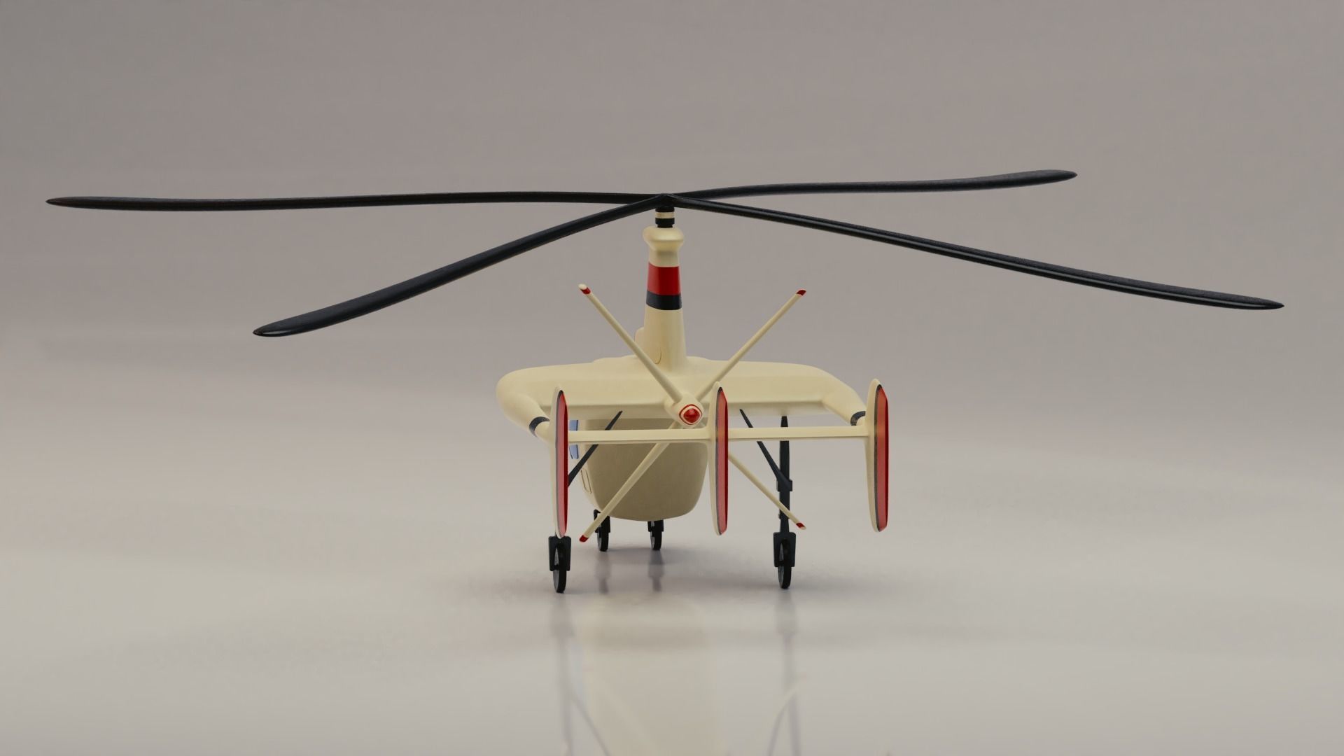 Toy helicopter based on Kamov Autogyro 3D model | CGTrader