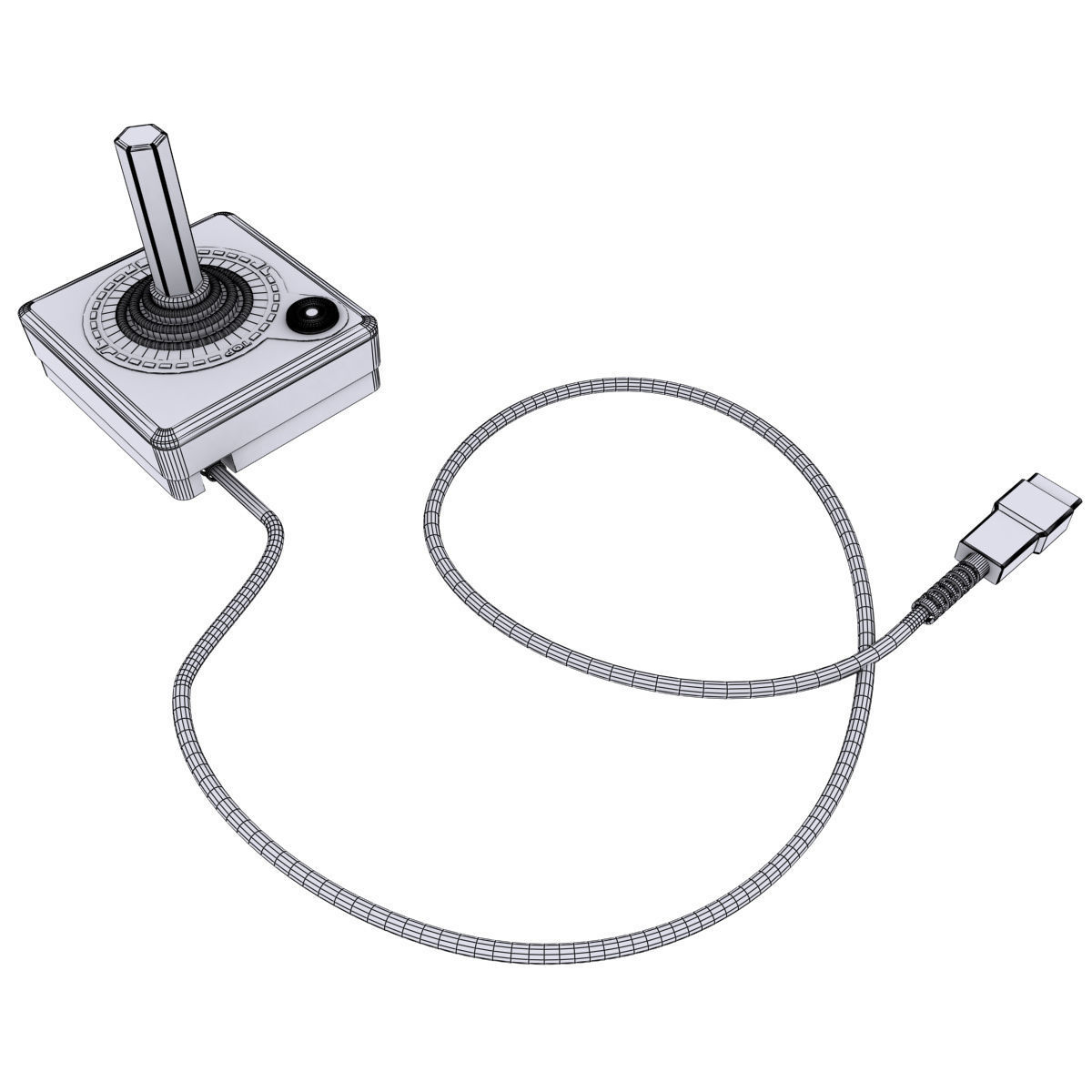 Atari Joystick 3D model_4