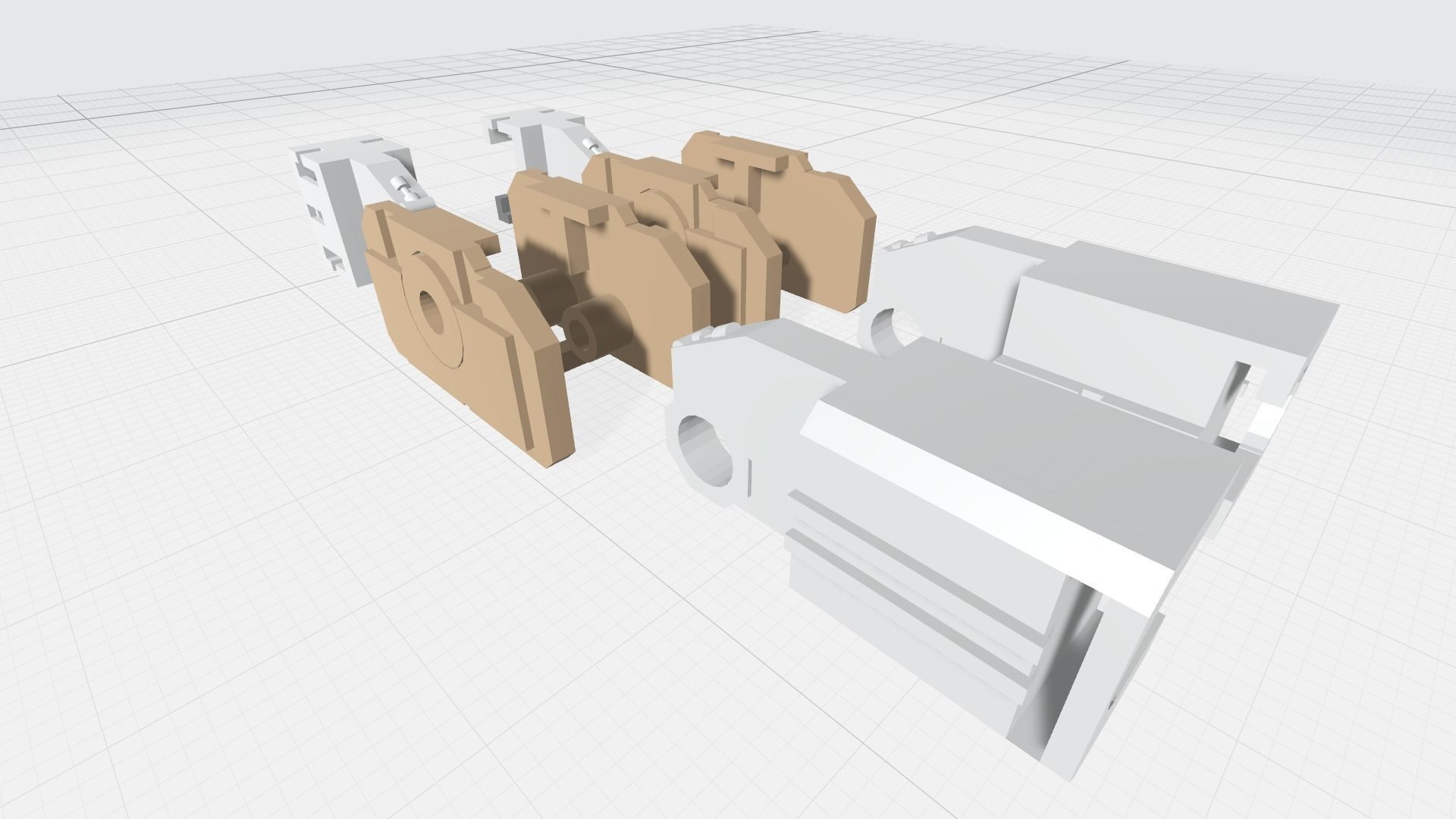 MG GUNDAM v1-5 ARM andELBOW joint 3D print model_2