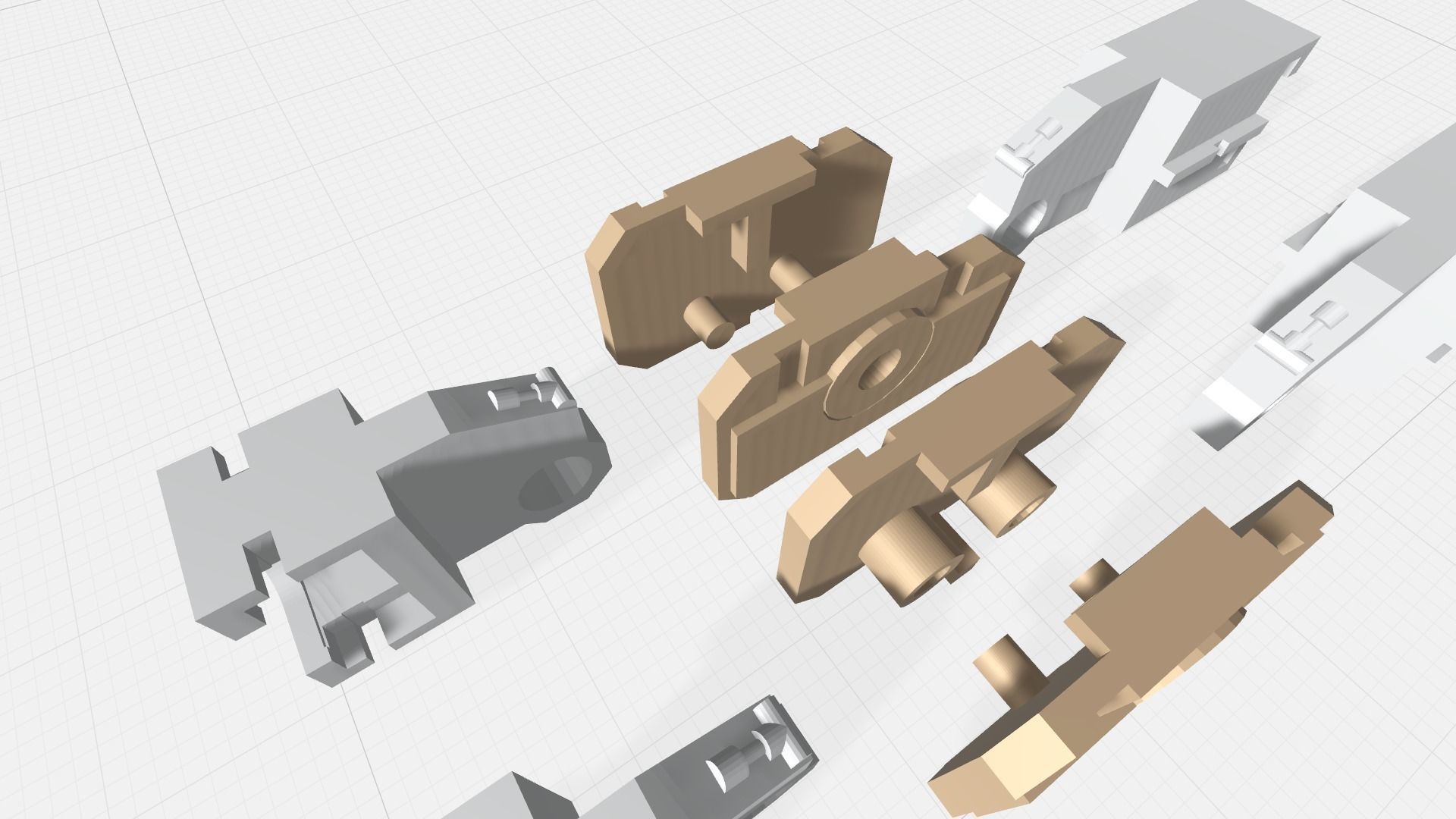 MG GUNDAM v1-5 ARM andELBOW joint 3D print model_9