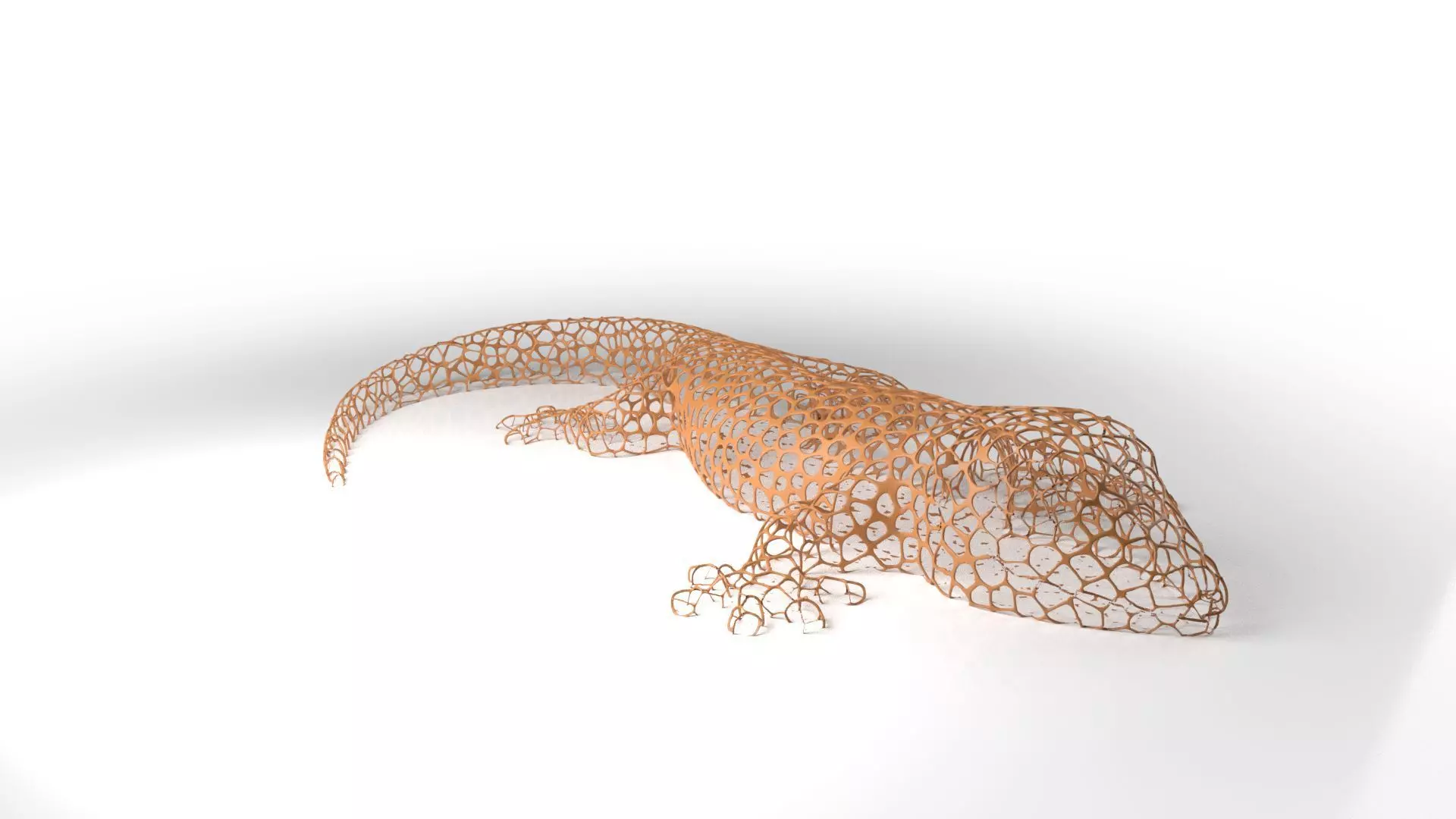 GecoRhino Voronoi Low-poly 3D model