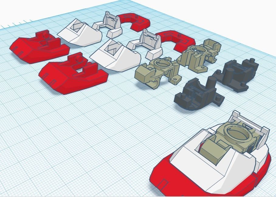 MG GUNDAM v1-5 Foot joint and Armor Bundle 3D print model_8