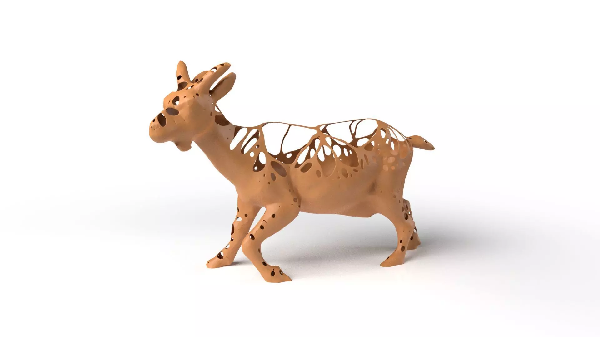 GoatII Dust Voronoi Low-poly 3D model