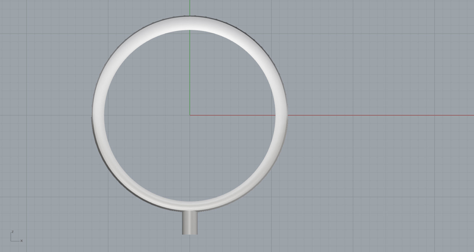  lonely ring 3D print model_2