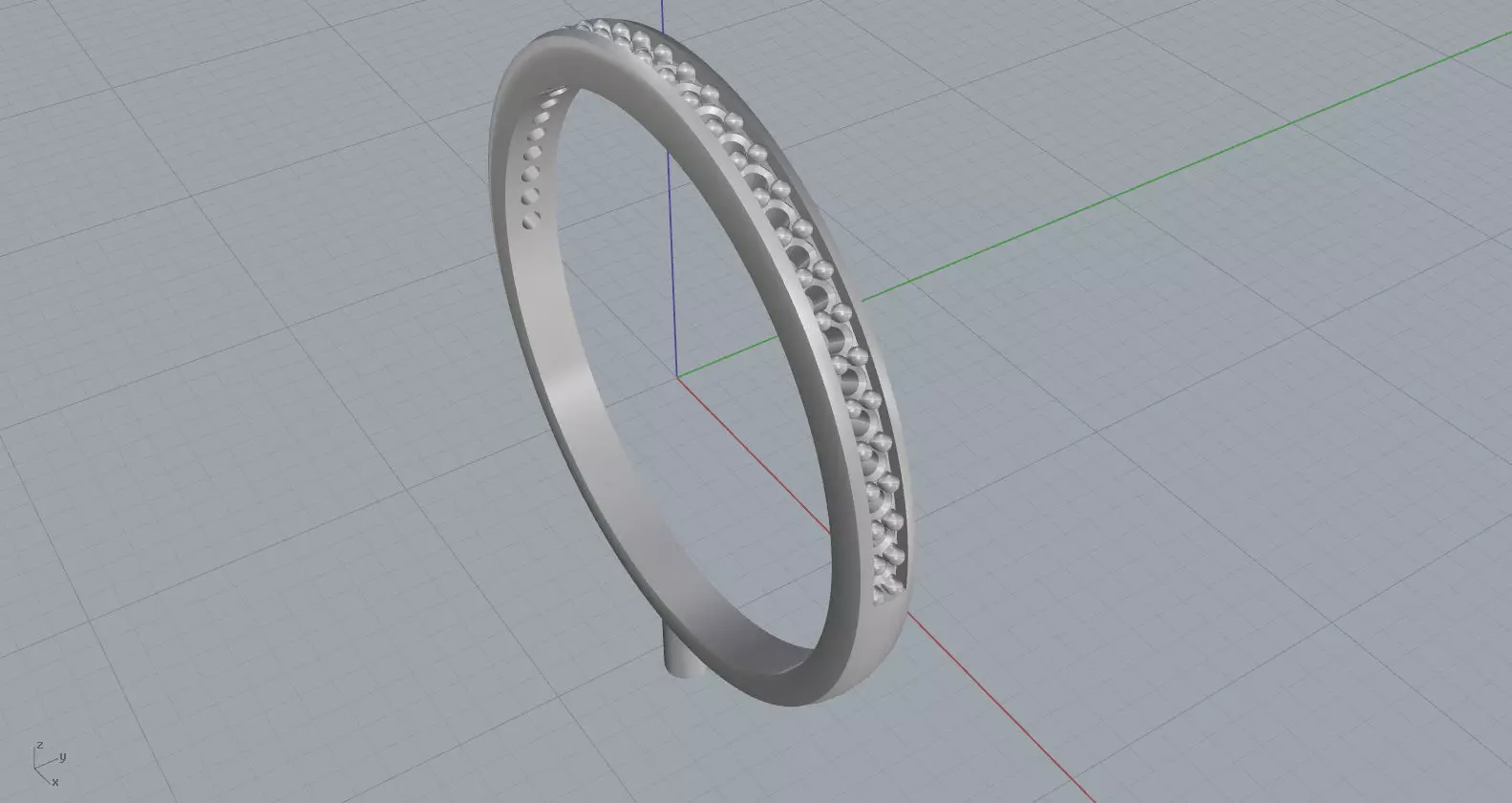  lonely ring 3D print model_0
