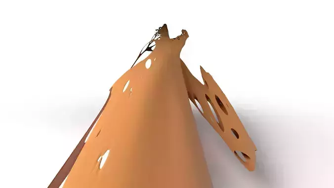 HippoII Dust Voronoi Low-poly 3D model