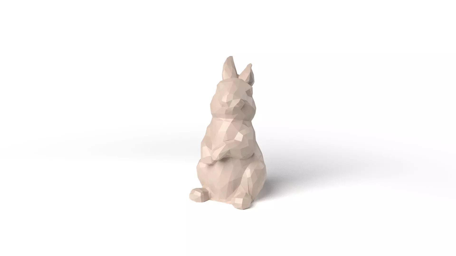EasterBunny Low Poligonal Low-poly 3D model_0