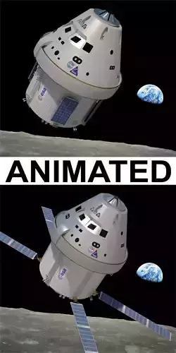 NASAs Orion space craft animated