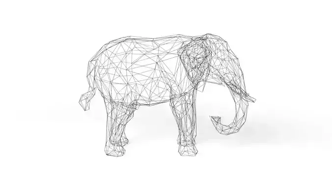 Elephant Wireframe