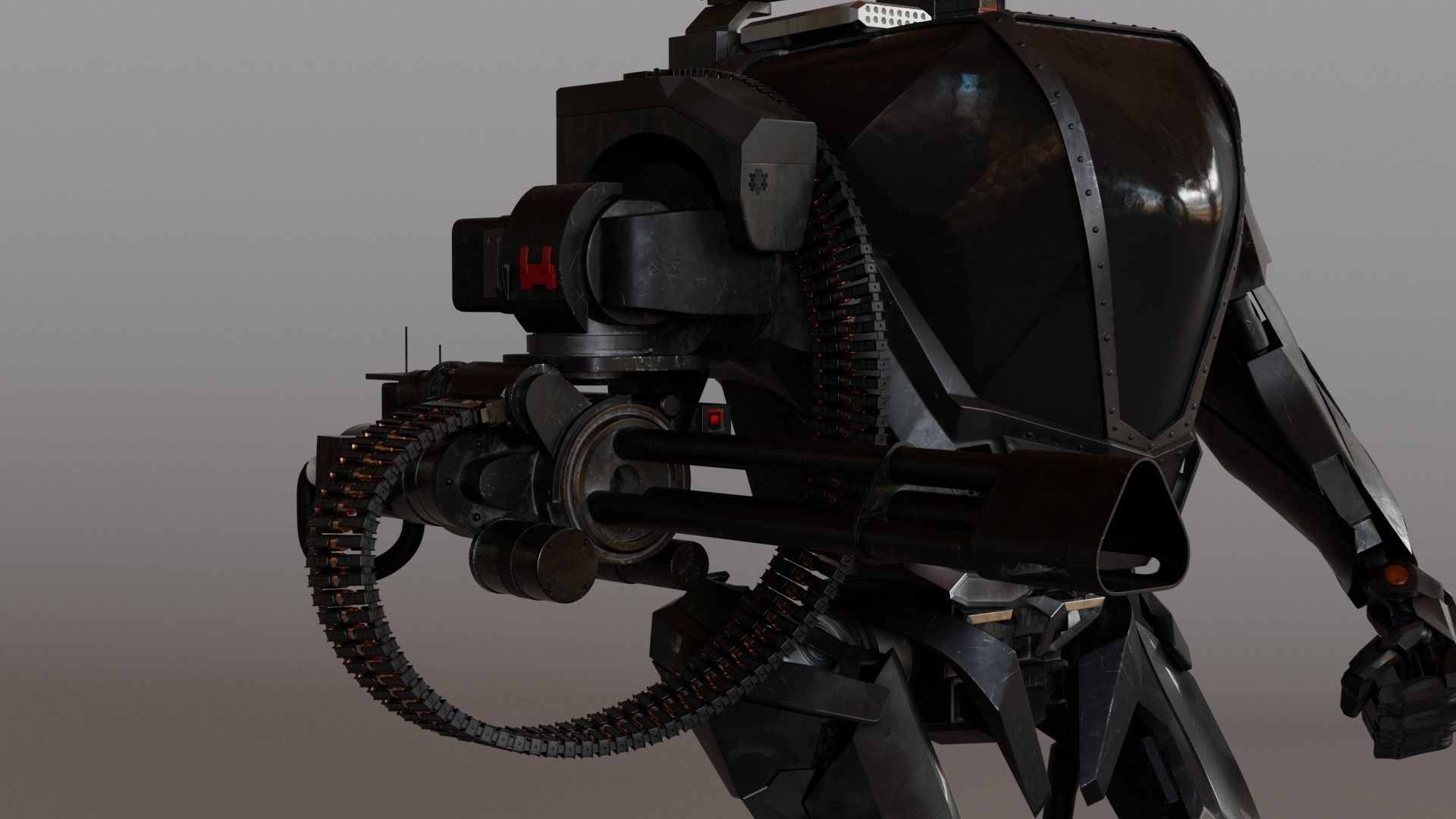 Mecha robot 3D model_4